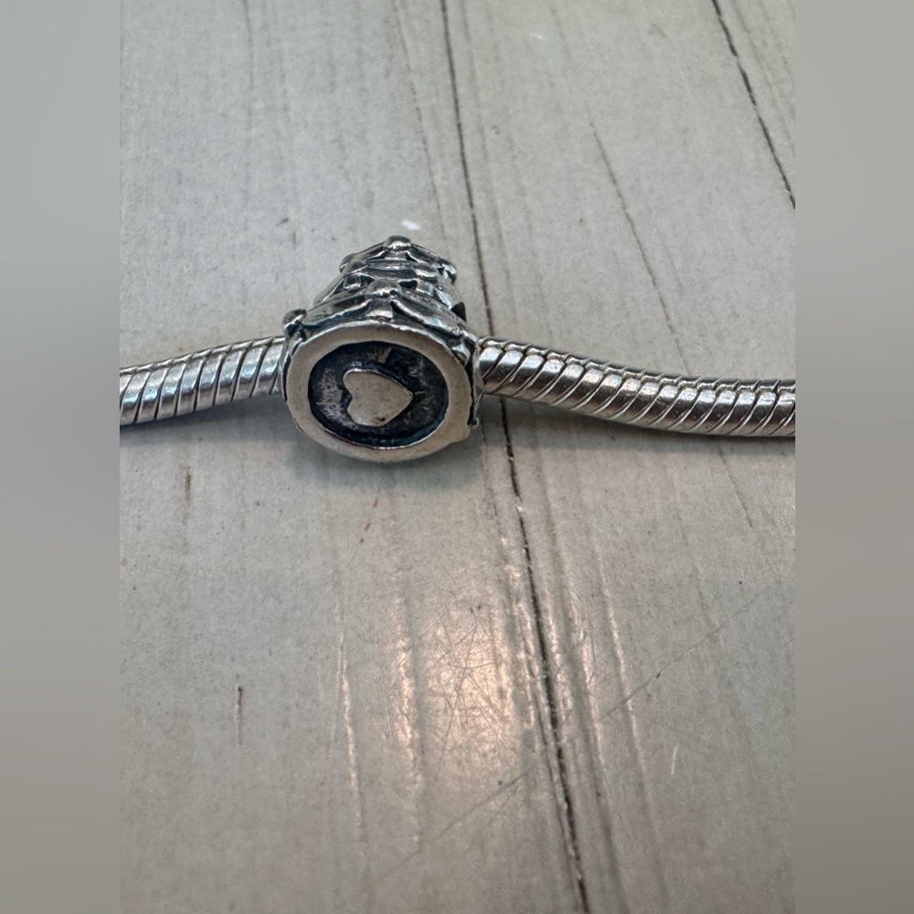 Biagi/Pandora 925 Sterling Silver Snake Bracelet with Vintage Charms - Picture 10 of 15